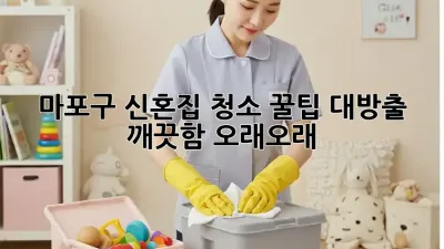 마포구 신혼집 청소 ✨꿀팁 대방출! 깨끗함 오래오래~🏡